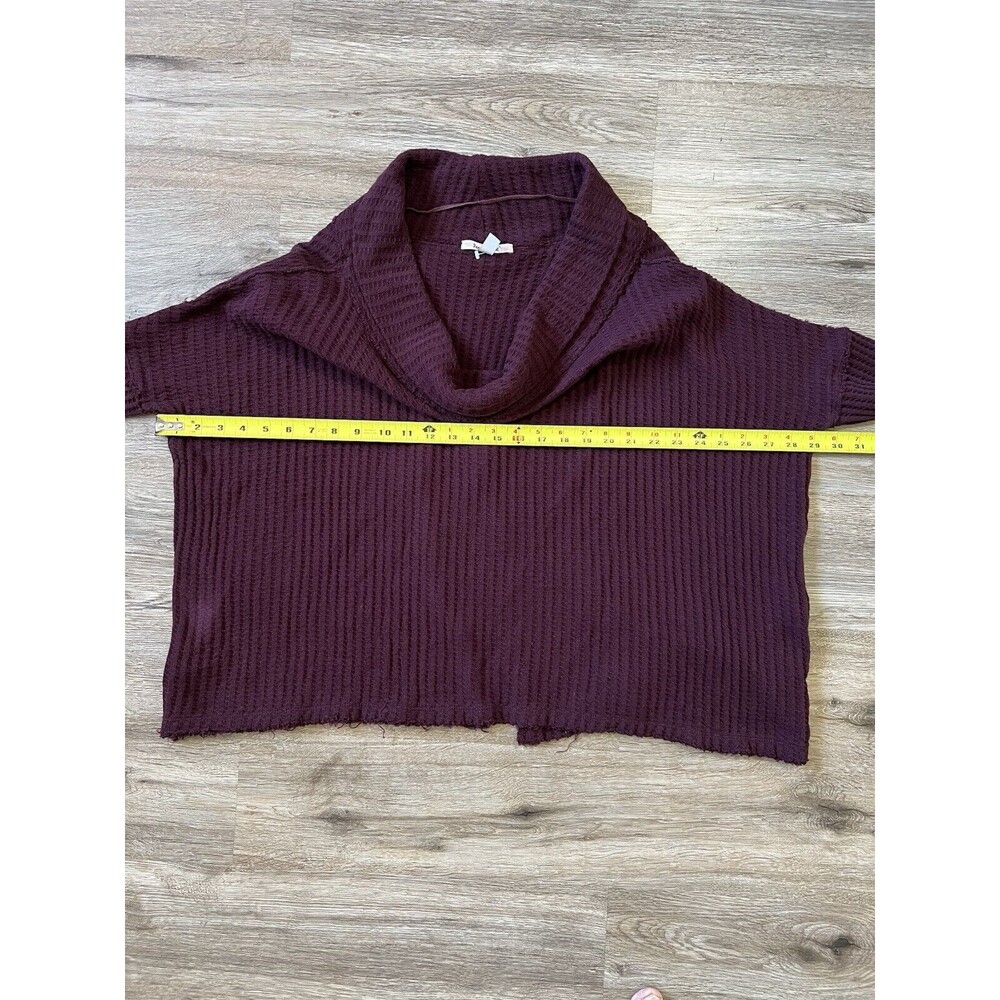 Free People Thermal Long Sleeve Top Cowl Neck  S. - Picture 6 of 8